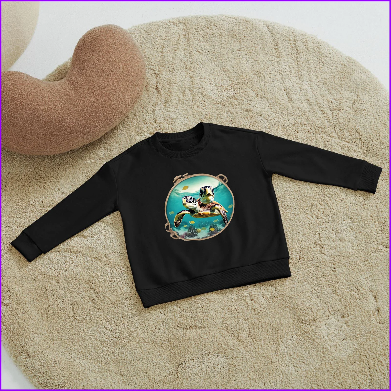 Cute Sea Turtle Couple Anime Sja870 Kids Boys Girls Hoodies Sweatshirts Toddler Tees Designer Luxury Pink Chile Cosplay Letter F