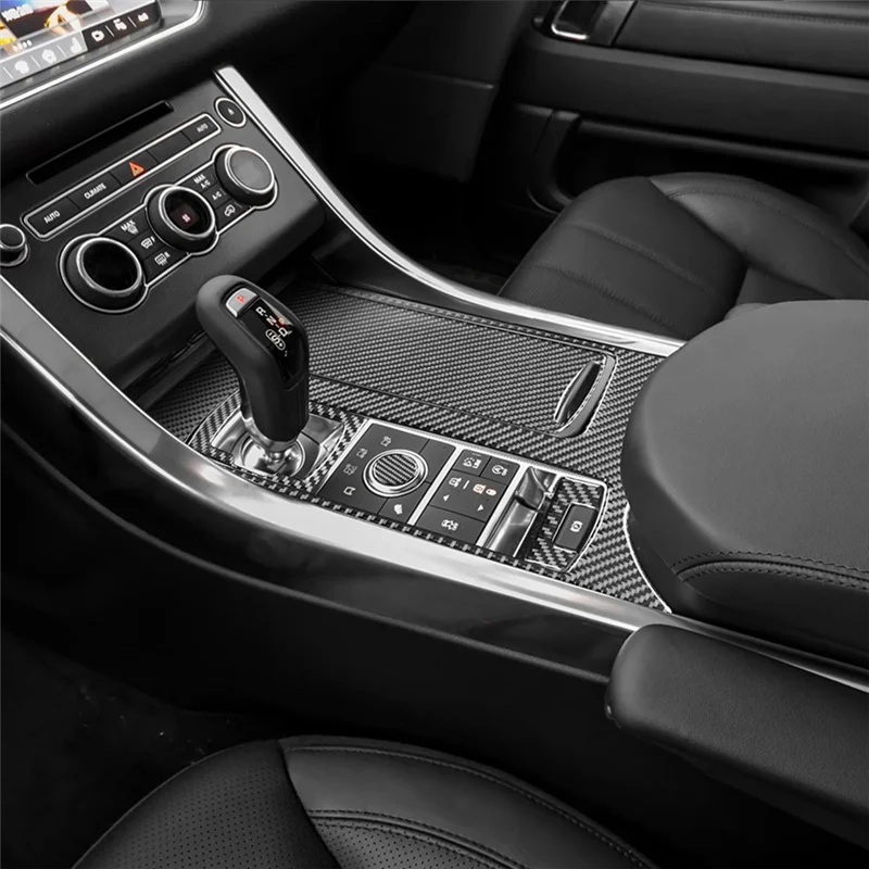 

Hot Selling-Luxurious Carbon Fiber Center Console Shifter Panel Cover For Land Range Rover Sport 2014-2022;,Luxurious Carbon Fib