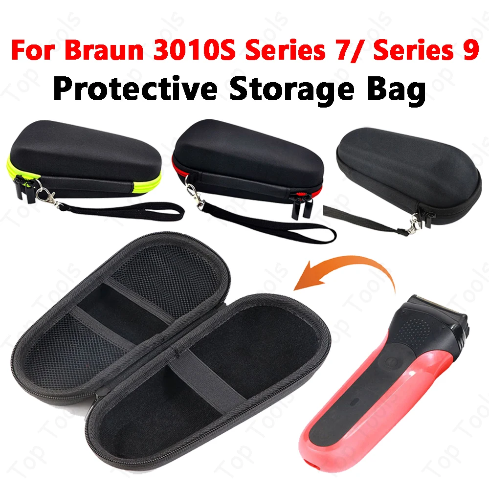 Hard Carrying Case Protective Storage Bag Shockproof Razor Case Portable Travel Case For Braun 3010S Series 7/ Series 9 Razor