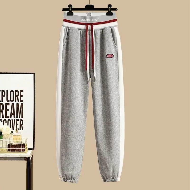 Women Sweatpants 2 Piece Set Casual Sport Outfits Tracksuit Sweatshirt + Jogger Pant Trousers 2023 Fashion Winter Sportswear