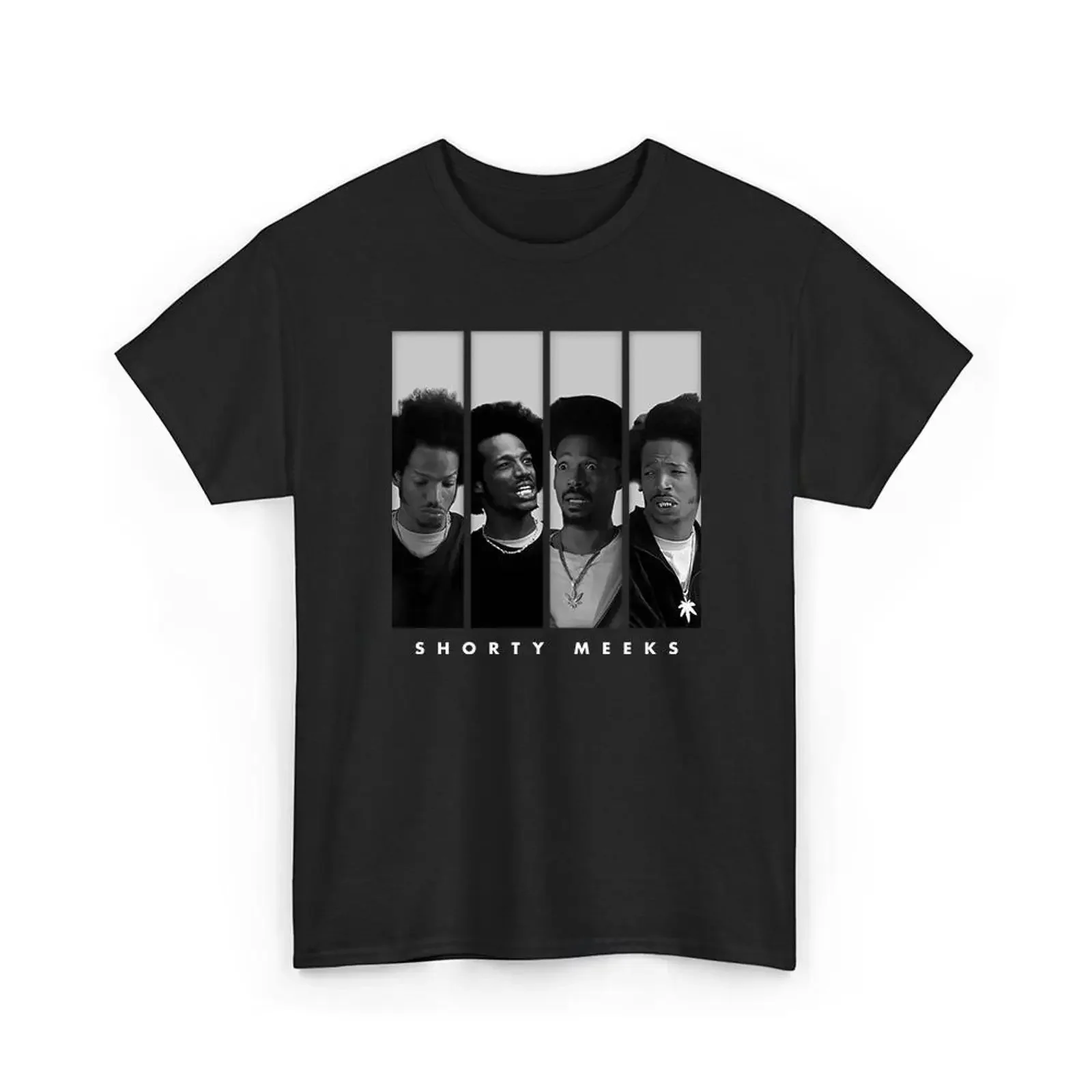 Shorty Meeks Marlon Wayans vintage black and white shirt sweaT T vintage Washed Comfortable fashion Soft Unisex Slightly