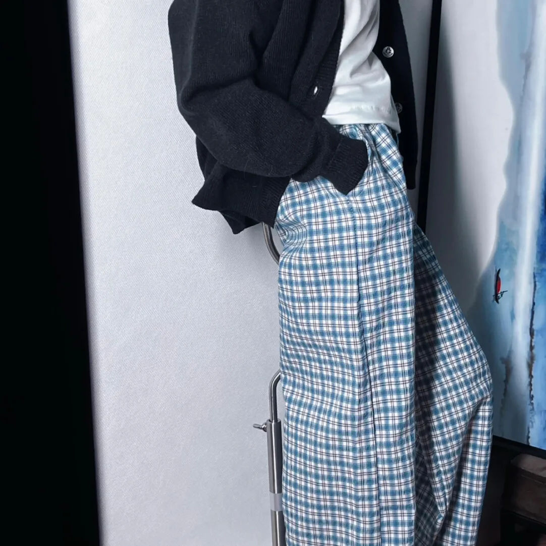 1/3 Doll's Clothes for 75cm, 77cm Male Bjd Doll Casual Wide-leg Checkered Pants Play House Girl Toys Doll Accessories, No Doll