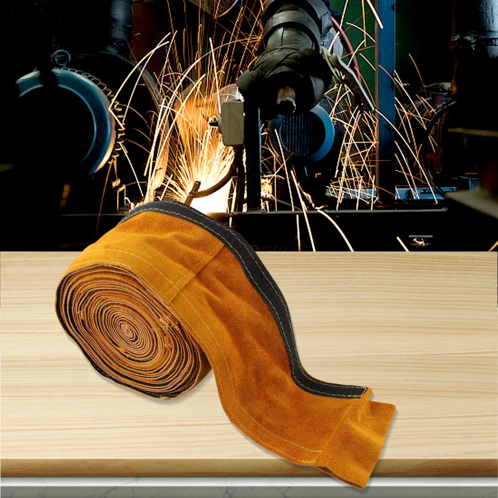 توفر غطاء TIG من الجلد المخيط لكابلات اللحام مقاومة ممتازة للتآكل والتمزق لخراطيم MIG/البلازما