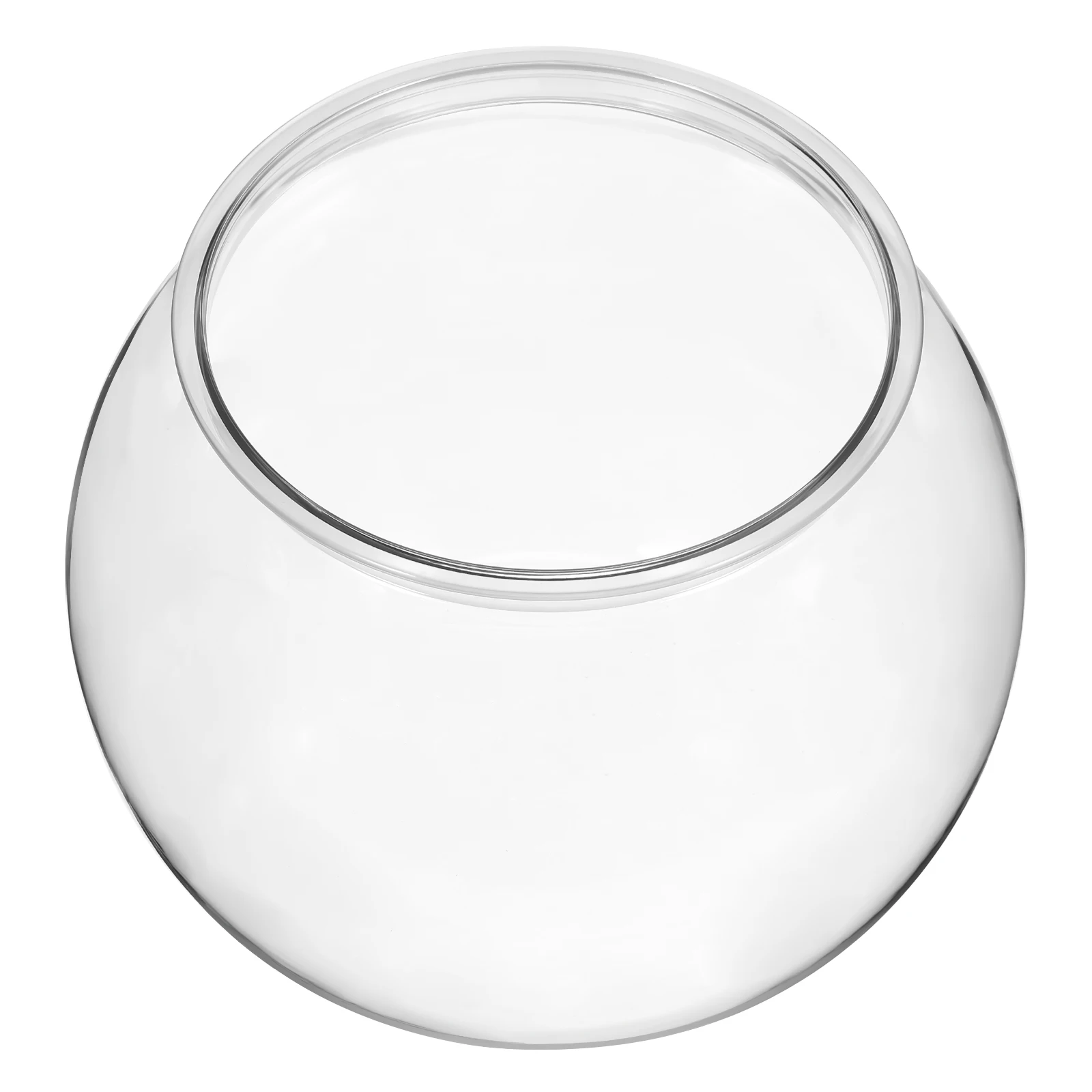 

Desktop Fish Tank 160A Large Round Bowl for Goldfish Decorative Aquarium Office Plastic Breeding Box Clear Keeper
