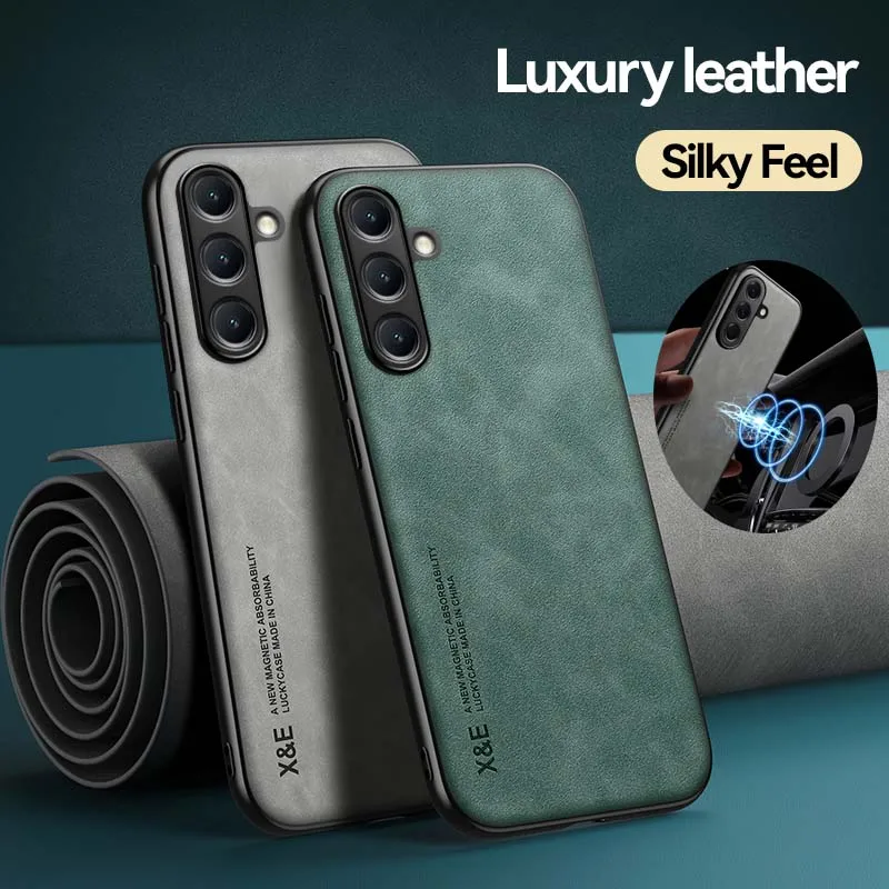 Luxury Leather Ultra Thin Phone Case For Samsung Galaxy A57 A37 A27  A26 A36 A56 A55 A35 A34 A54 A23 A73 A53 A52 A33 Cover