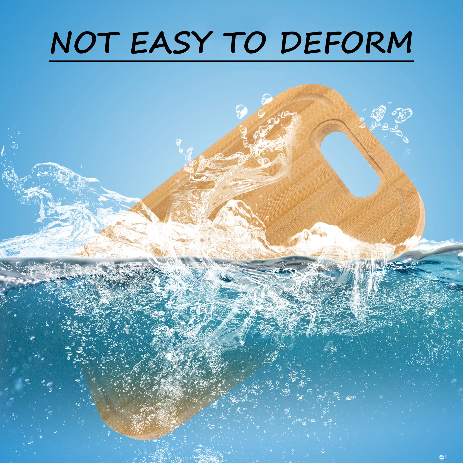 

Bamboo Cutting Board Chopping Unbreakable Kitchen Household Multi function Vegetable Meat Premium Safe Food Contact Storage