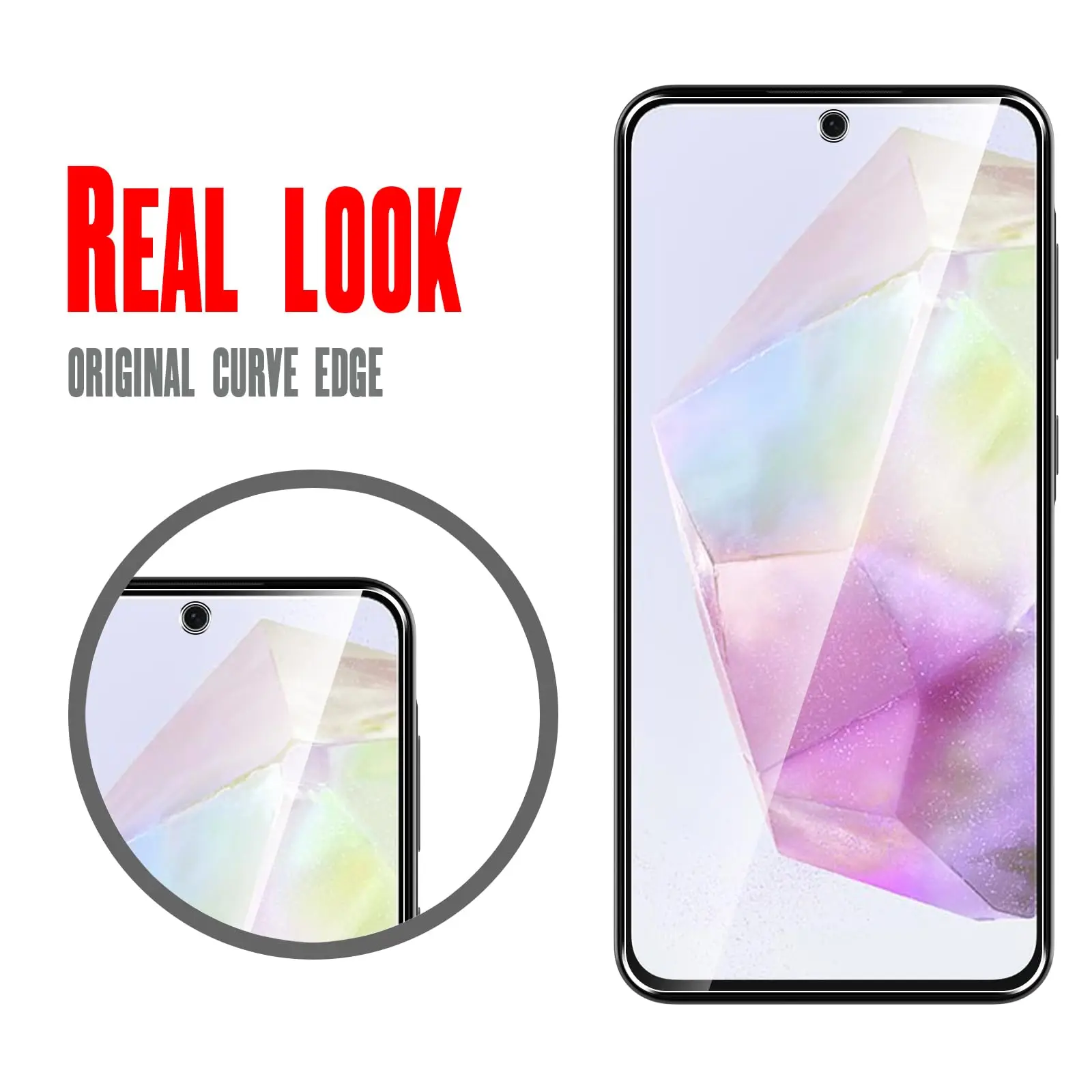 サムスンギャラクシーA365g用スクリーンプロテクター,6.64インチ,強化ガラス,透明HD,9h,傷防止ケース