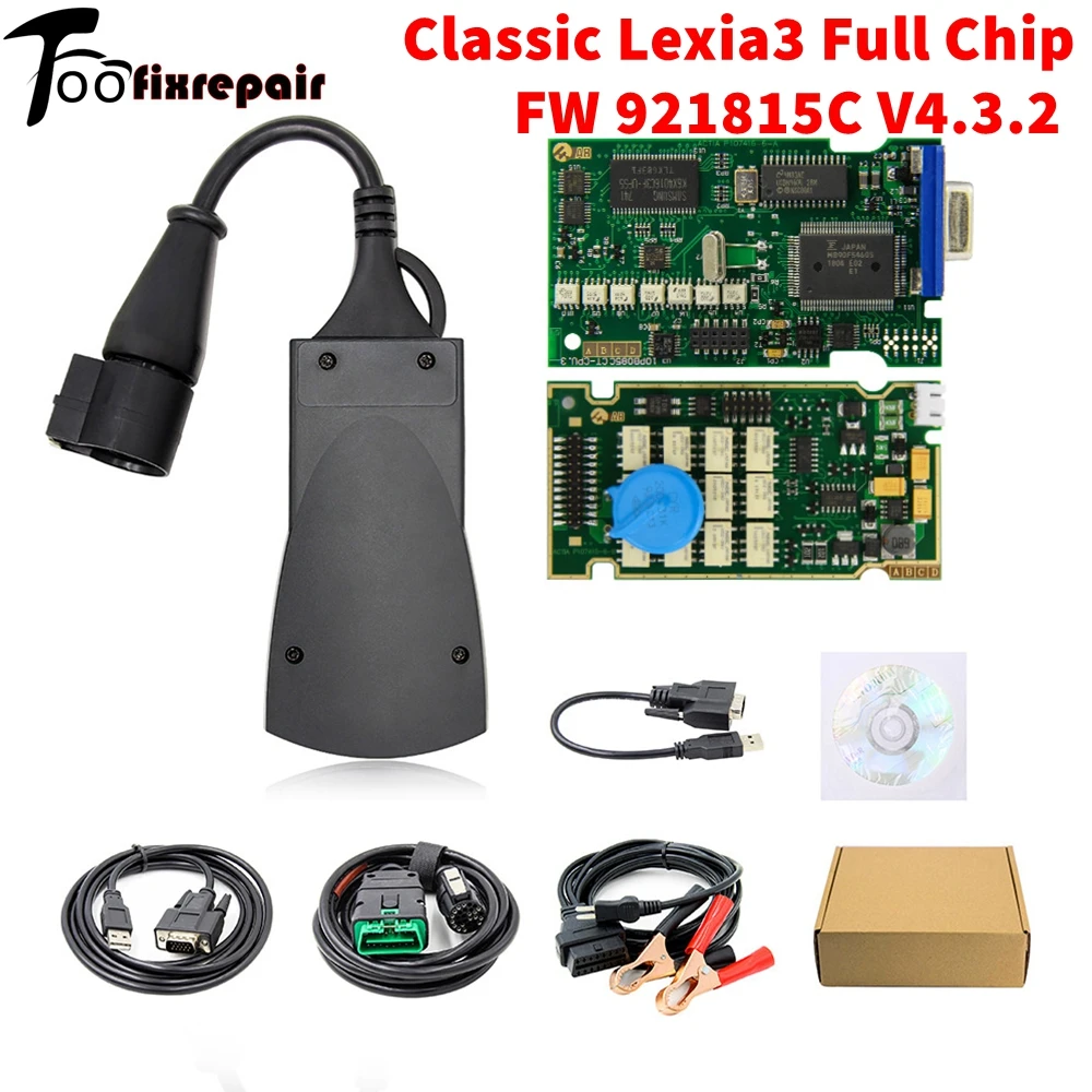 Lexia3 Full Chip Classic LED Diagbox V9.91 V7.83 Per Peugeot/Citroen PP2000 921815C Firmware V4.3.2 Scheda D'oro
