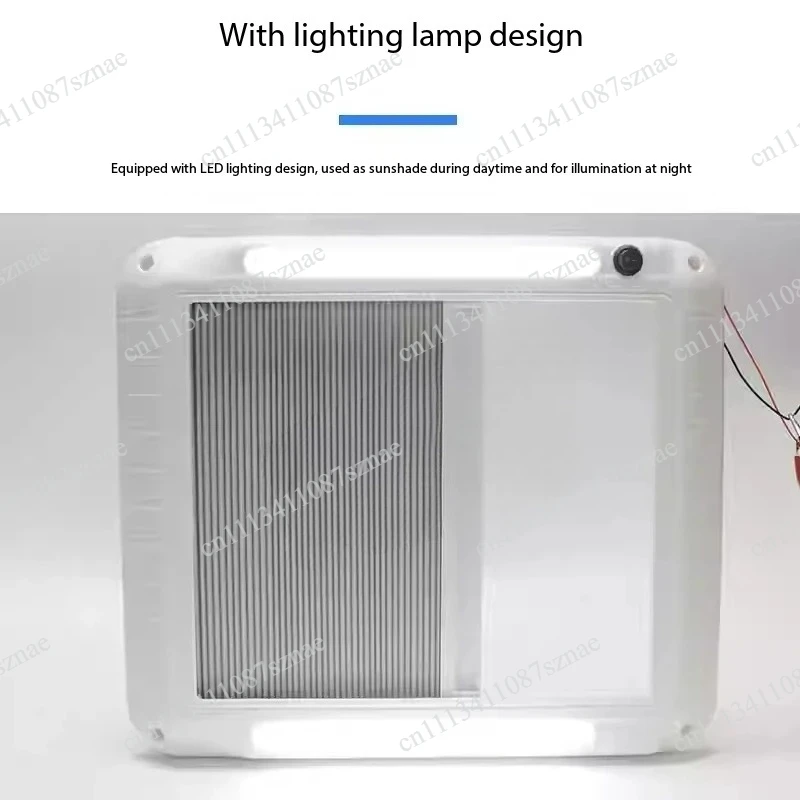 Sunshade and Privacy Curtain Set for RV Exhaust Fan, Ventilation Fan Shade for Travel Trailer Car Modification Accessories