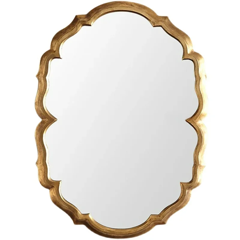 Dressing , vintage make-up , wall-mounted washstand, wall-mounted ,entryway bathroom , decorative mirror