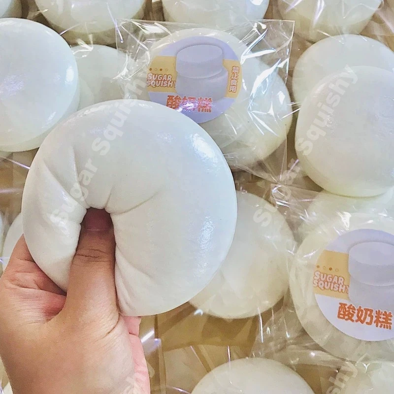 Taba Squishy Yogurt Cake Bread Squeeze Toy Soft Stress Relief Slow Rising Sensory Fidget Toys for Adults Squeeze Toys