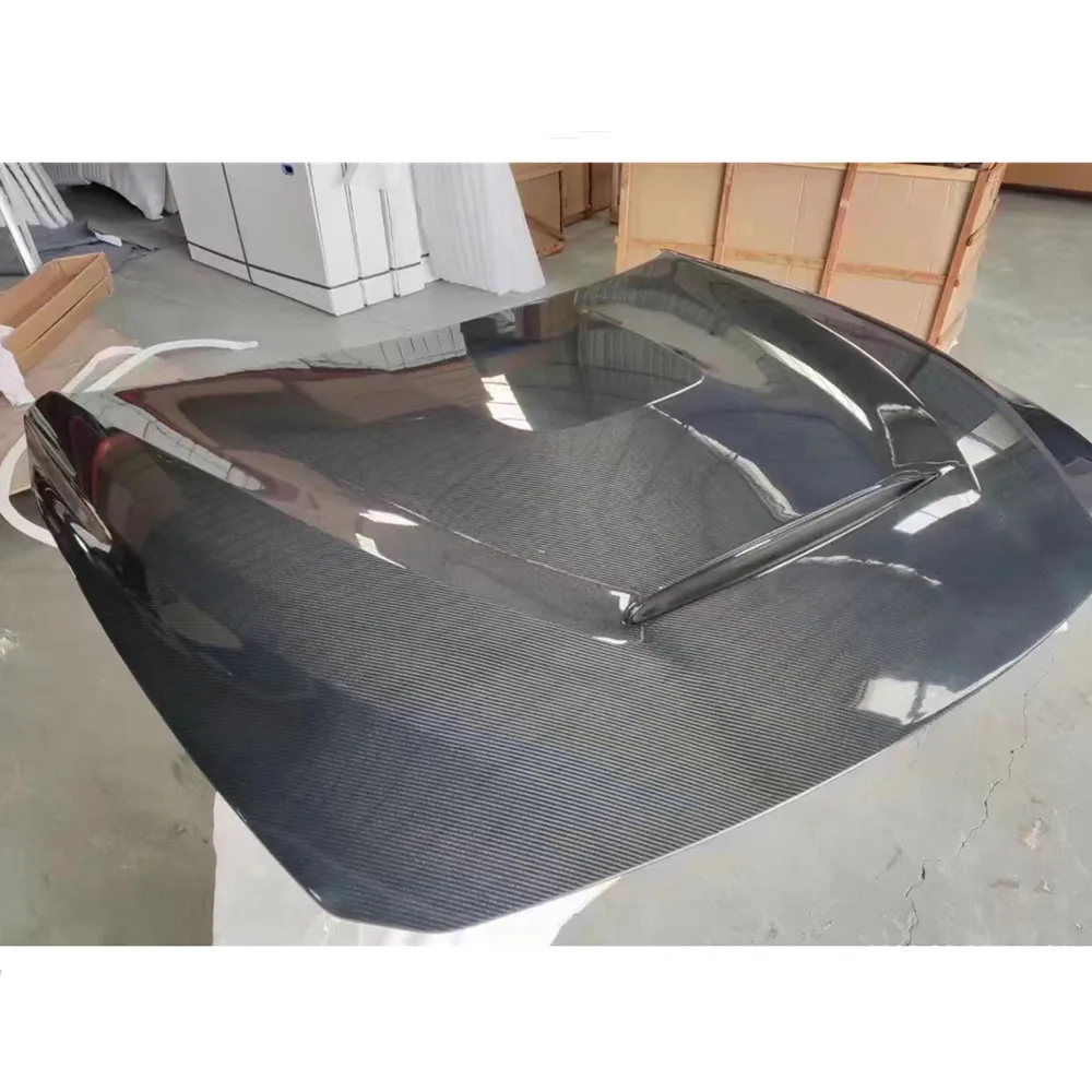 غطاء محرك السيارة من ألياف الكربون لـ F32 F33 F36 4 Series 2013-2020 ترقية GTS نمط ألياف الكربون غطاء محرك السيارة أجزاء الجسم