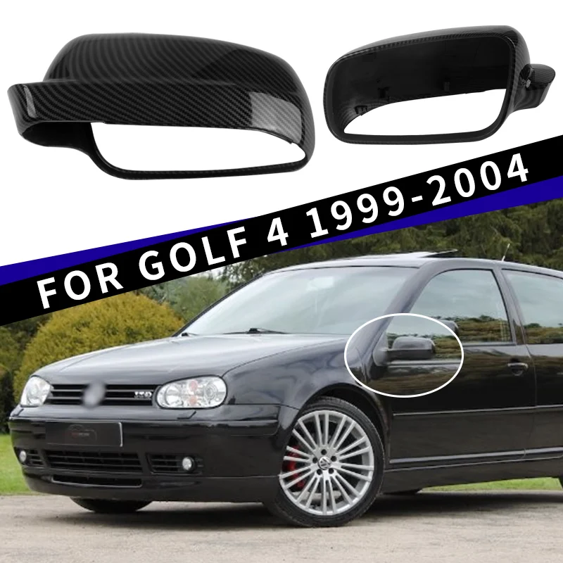 Left & Right Unpainted Rearview Mirror Cover Housing for Volkswagen Golf IV MK4 1998-2004, Bora, Passat B5