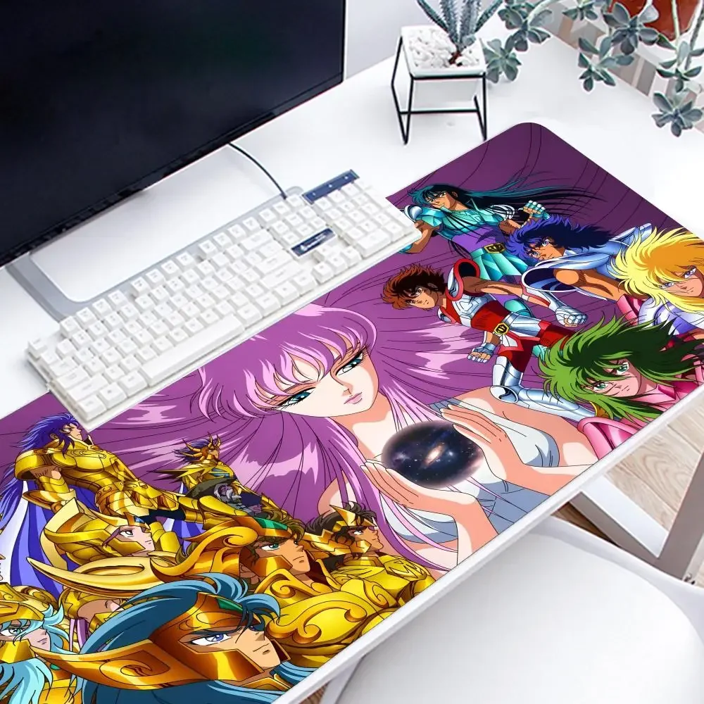 Saint Seiya Mousepad Large Gaming Mouse Pad LockEdge Thickened Computer Keyboard Table Desk Mat