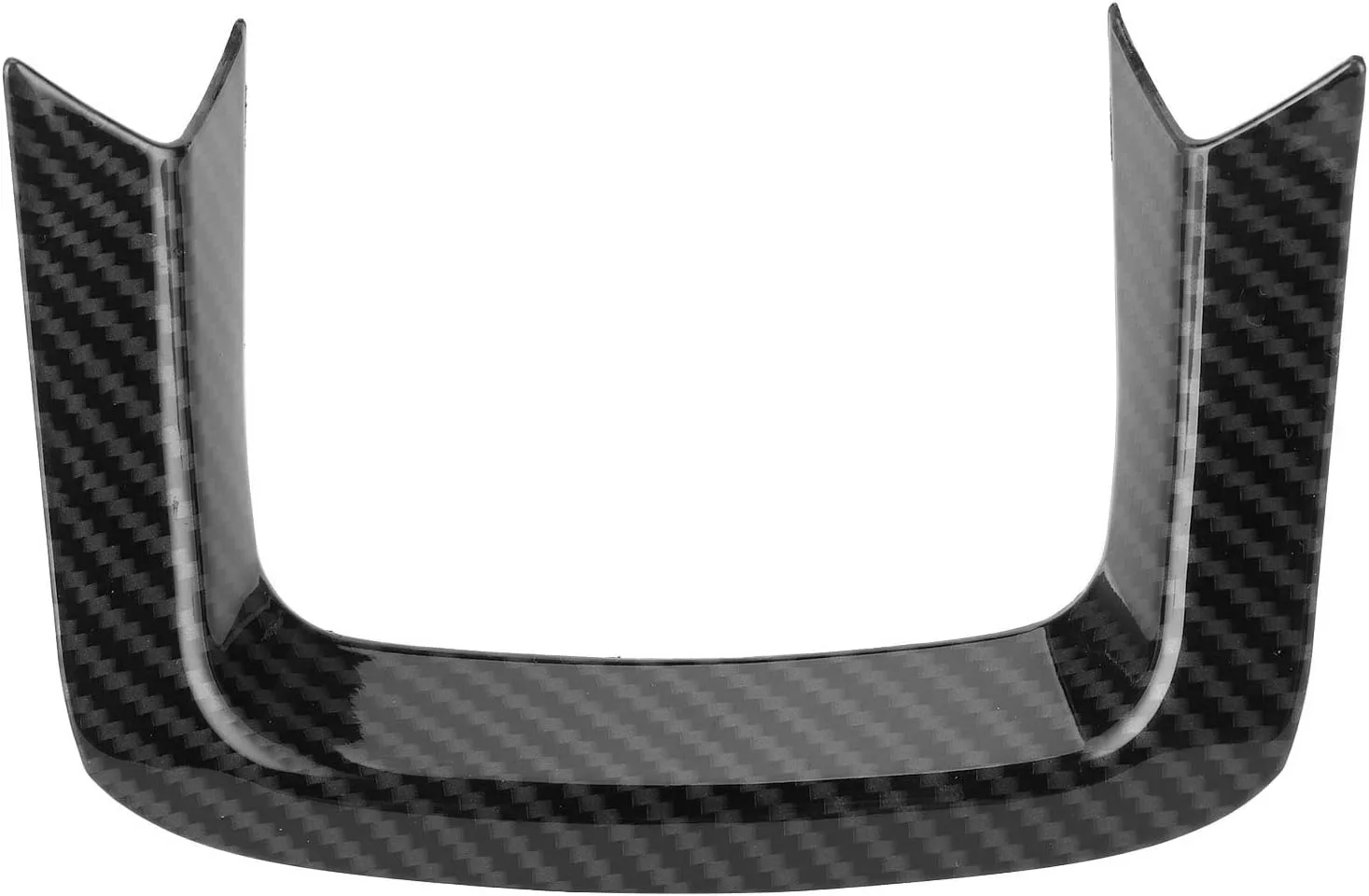 Dioche Car Interior & Exterior Modification Ushape Steering Wheel Undertrim Carbon Fiber Style Fits Sport/Evoque