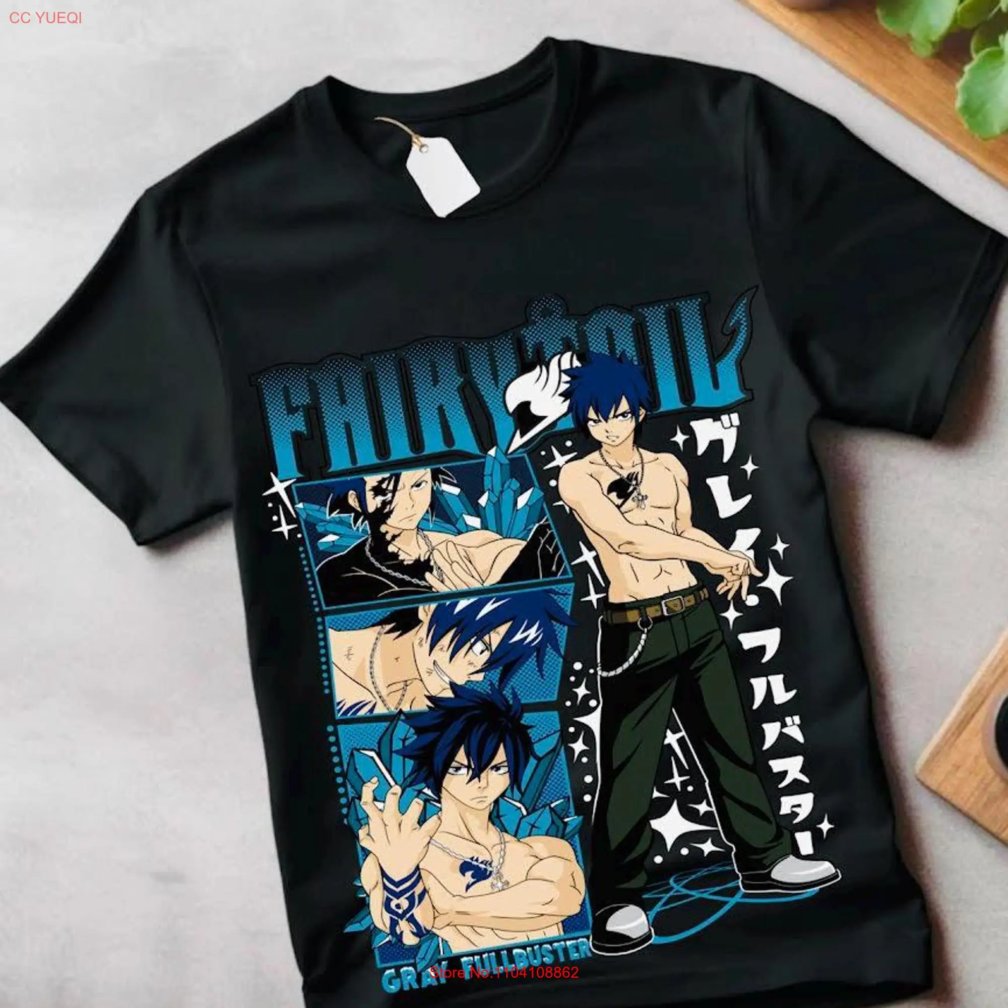 Fairy Tail Natsu Dragneel T Shirt Gray Fullbuster Gajeel Redfox Guild Happy Iron Dragon Slayer Slayers Anime