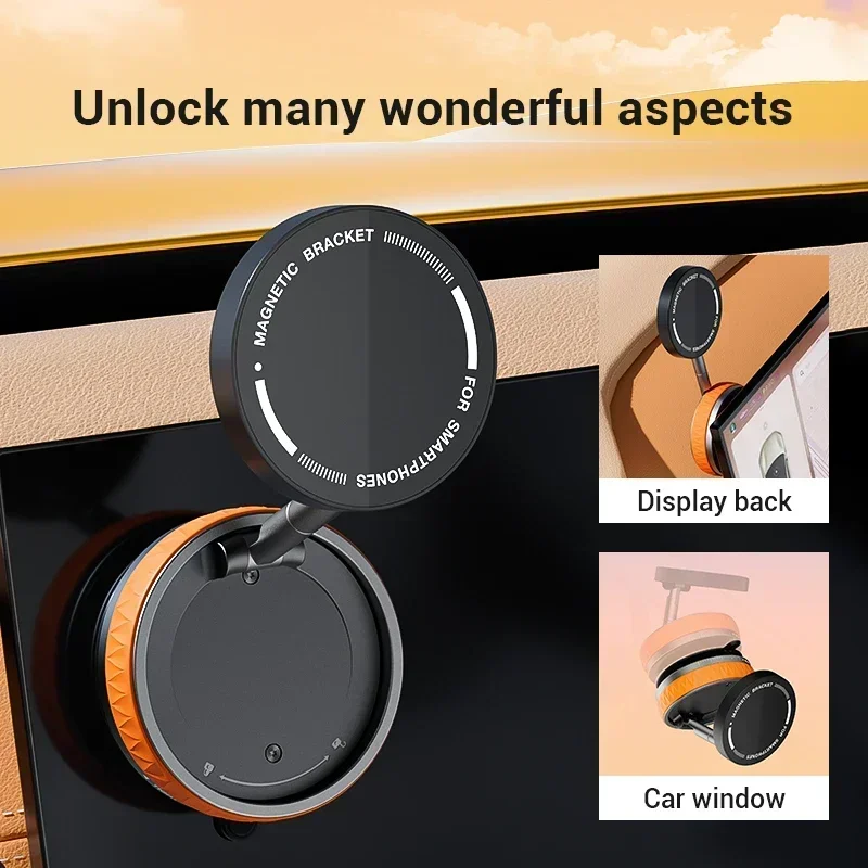 

360° Magnetic Vacuum Suction Cup Holder Phone Car Phone Holder Folding Stand For IPhone Mobile for Multi-Scenario Accessories