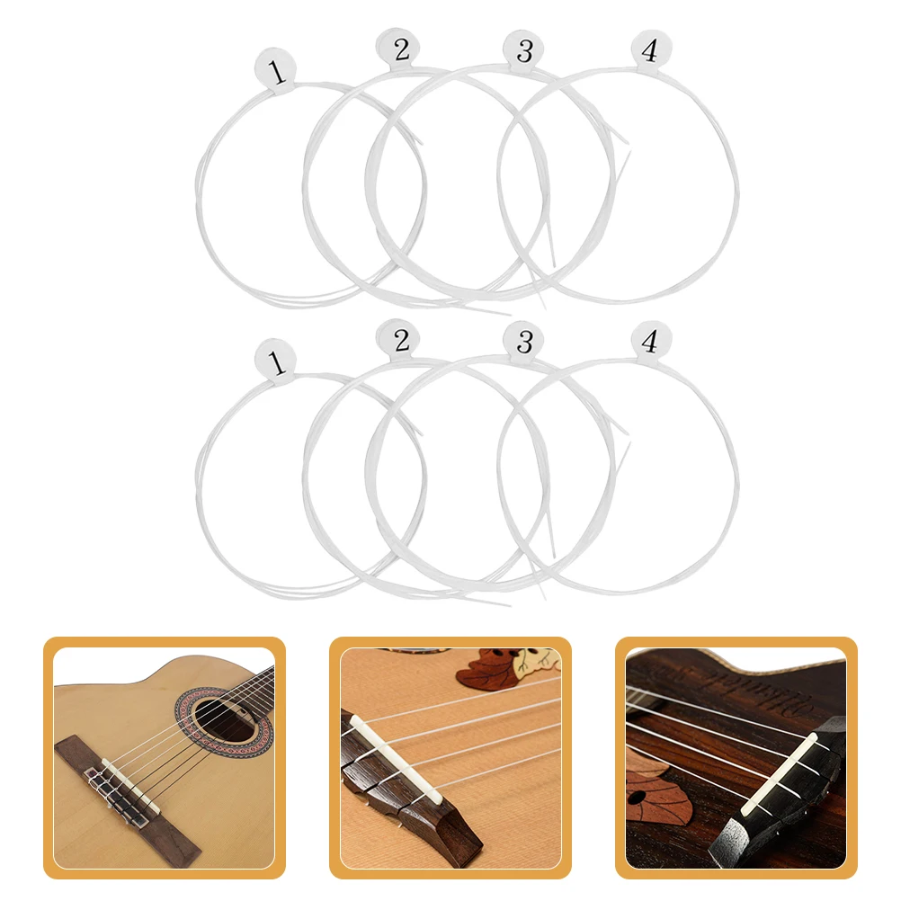 

8 Pcs The Strings Musical Instrument Accessories Replace Nylon Ukulele Accessory