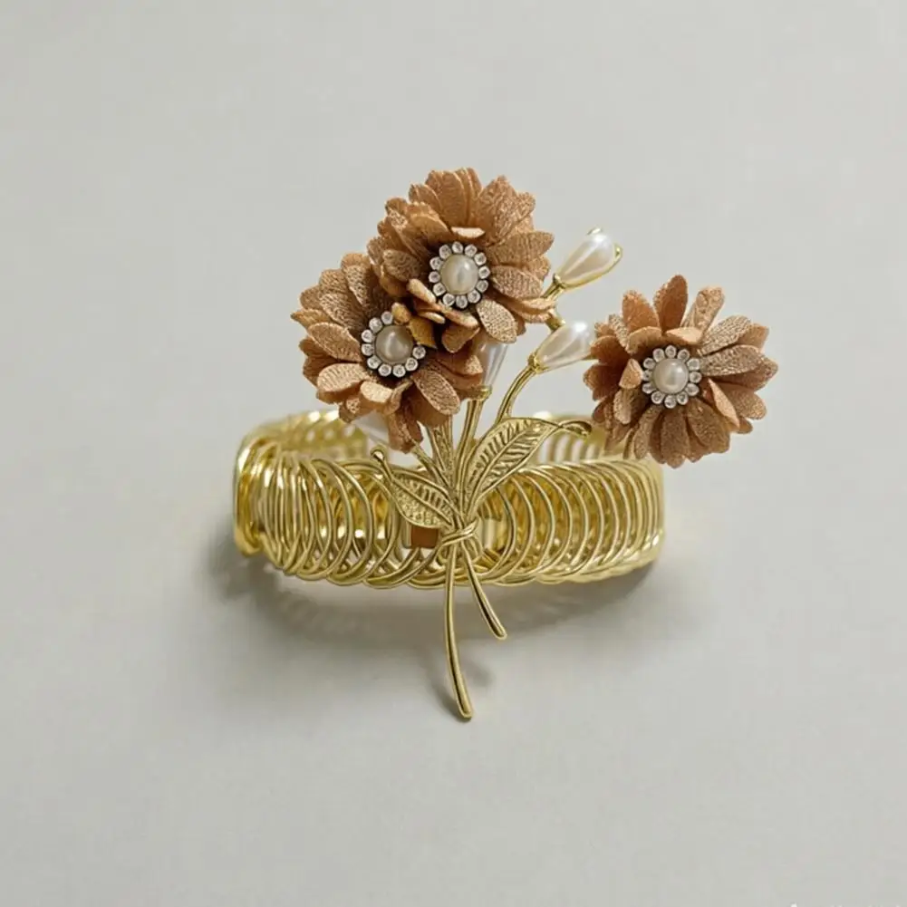 Curtain Clip No-drill Curtain Buckle Curtain Buckle Tiebacks No Drill Spring Coil Holders Easy One-click Fabric Flower for Gauze