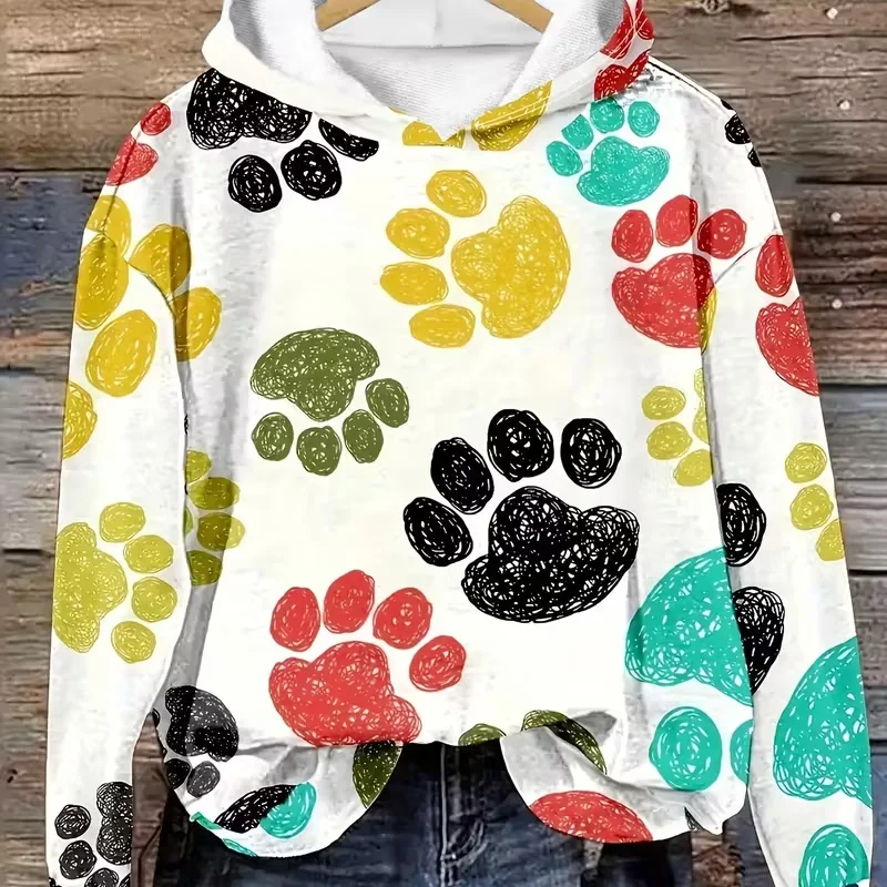 Flower 3D Printed Hooded Sweatshirt for Women's Fashion Super Large Hooded Sweatshirt for Women's Animal Sports Shirt