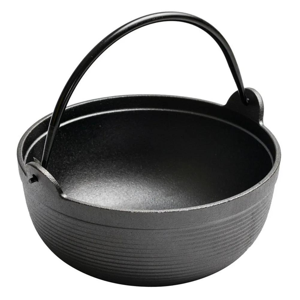 Outdoor Stove Cooking Pot (With Lid) Dutch Oven Cast Iron Camping Cookware