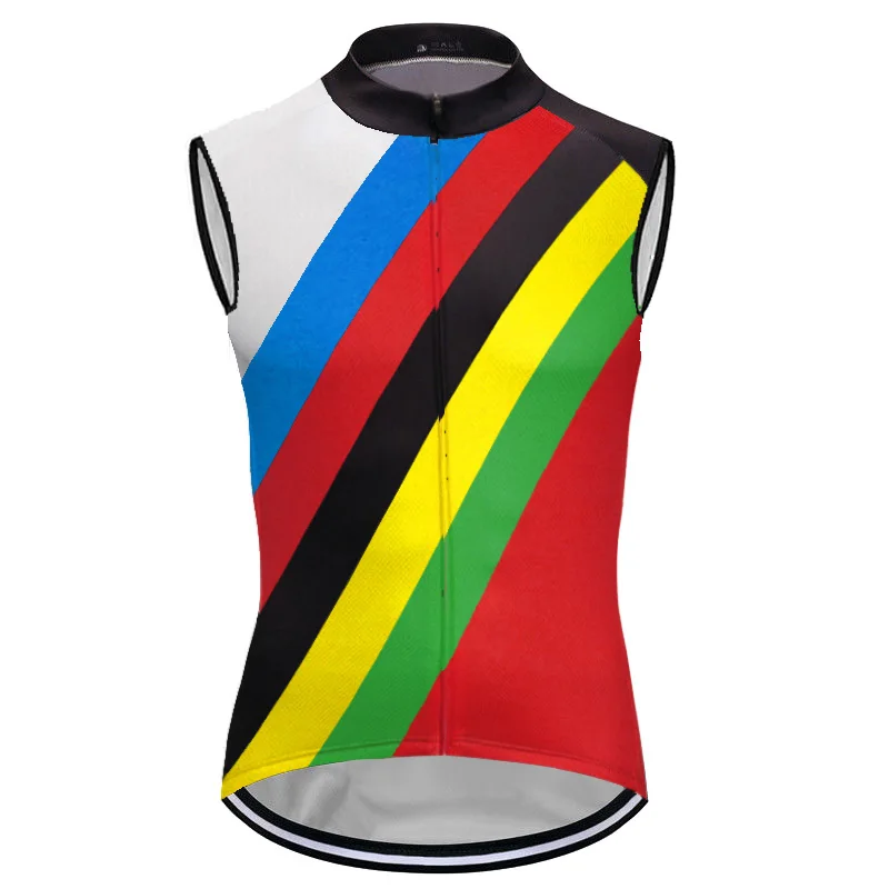 

Stripe Vest Sleeve Clothing, Road Jersey, Cycling Clothes, MTB Shirt, Bicycle Jacket, Bibshort, Waistcoat, Anti-UV Wear, Uniform