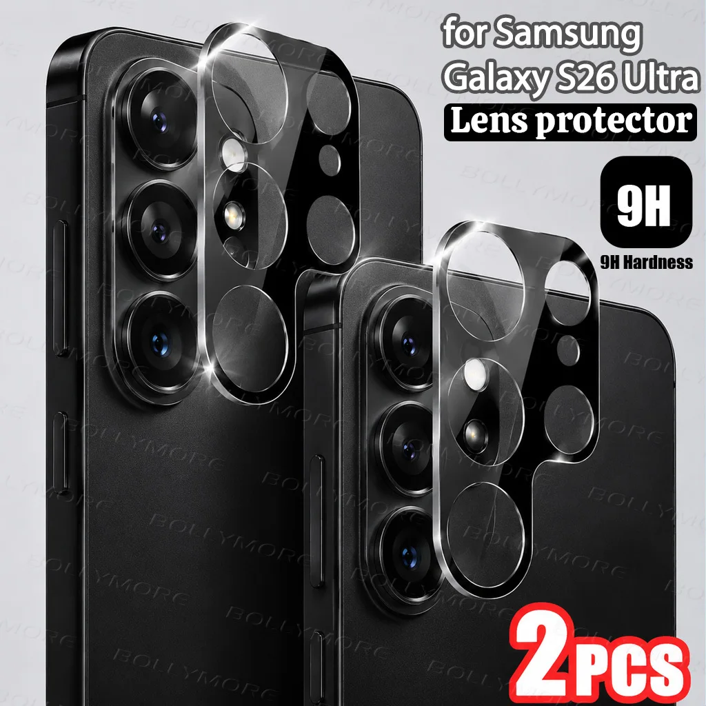 2 Stück, Hochauflösende Transparente, Gehärtete Glas-Handyobjektivschutzfolie für Samsung Galaxy S26 Ultra/S24/S25/A07/A17/A27/A37/A57