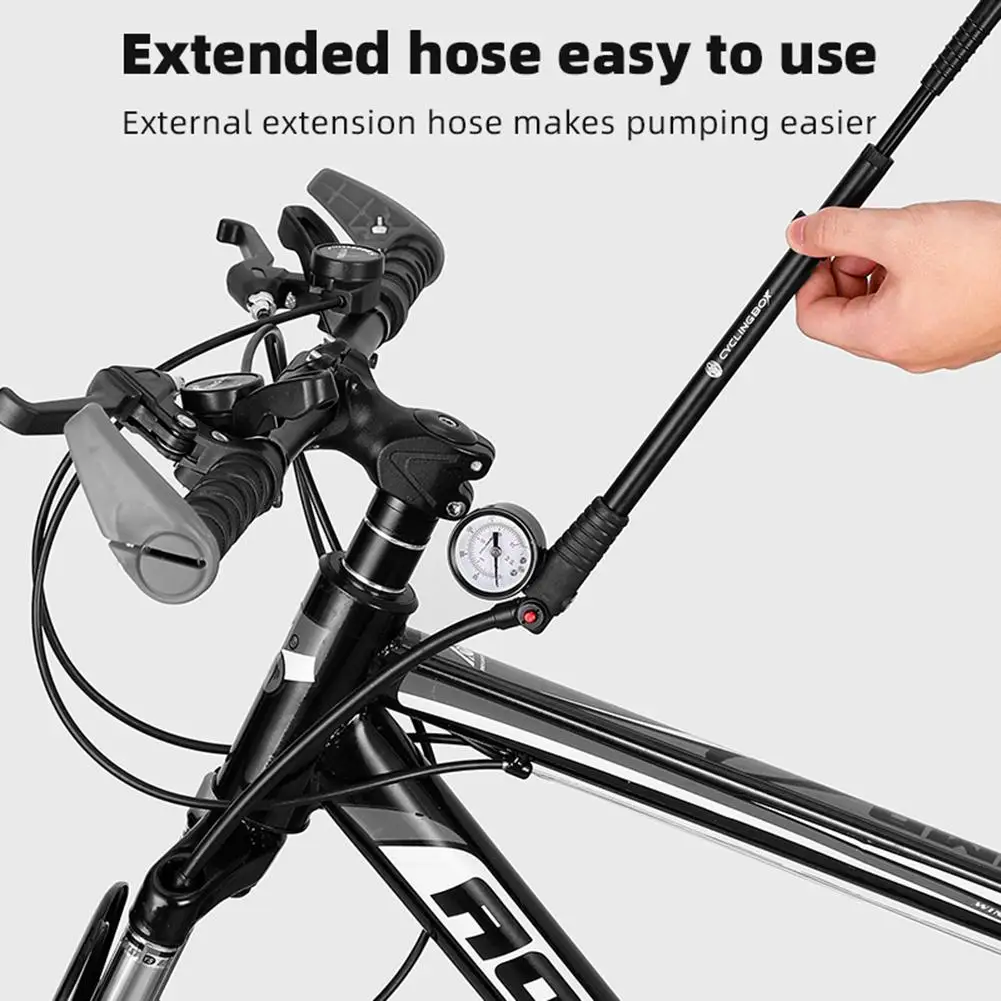 Bicycle Pump High-pressure Air Shock Pump For Fork Rear Suspension Cycling Air Inflator Road Bike Fork