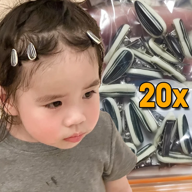 Mini Sunflower Seed Hair Clips Creative Funny Simulation Melon Seed Barrettes for Women Girls Side Clips Bangs Hairpins Headwear - view 2
