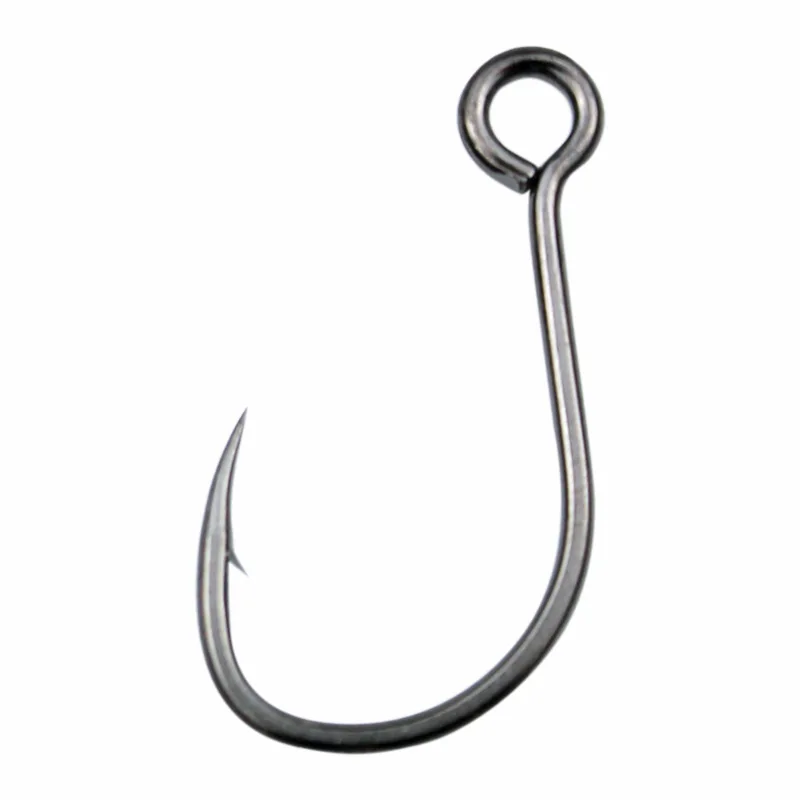 Supercontinent Barb Hook Fishing hook big ring Carbon Steel Single Hooks tackle  Worm Hooks With big eyes Ring 20pcs