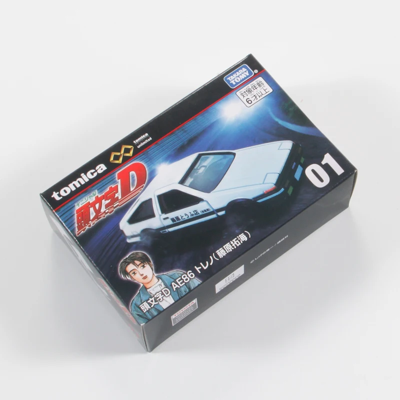TAKARA TOMY TOMICA Initial D Fujiwara Takumi AE86 Sportwagen aus Druckgusslegierung, Automodell-Sammlung, Ornament, Dekoration für Erwachsene.