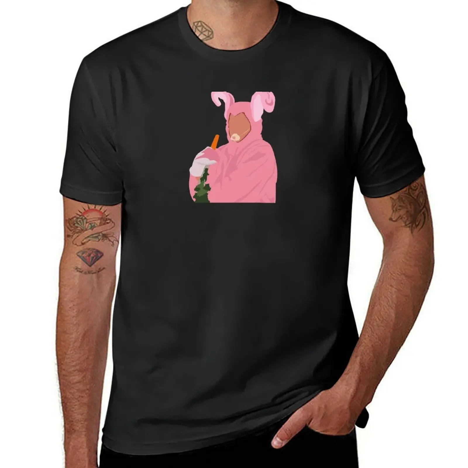 Chandler In Pink Bunny Costume T-Shirt boys animal print sports fans mens big and tall t shirts