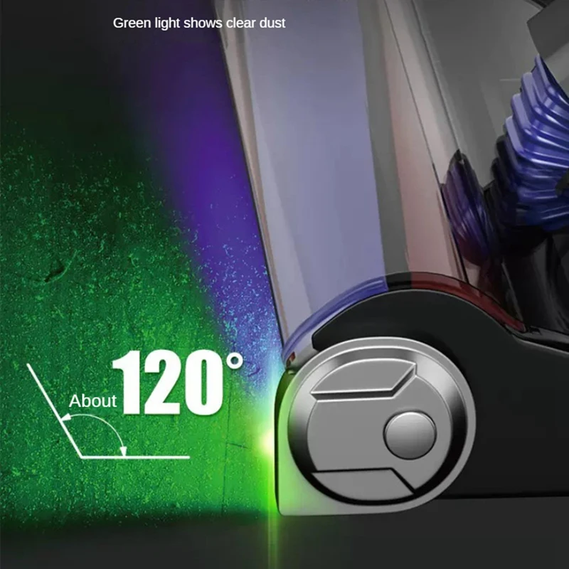 Luces de visualización de polvo para aspiradora, lámpara LED con pantalla de polvo para mascotas claramente con batería, accesorio Universal para aspiradora, VENTAS