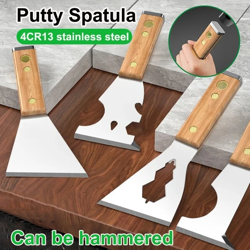 Tool  Removal Construction Tools Multifunction Stainless Steel Putty Cutter Solid Wood Cleaning Spatula Decoration Scraper Paint