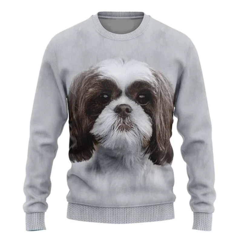 Shetland Sheepdog Dog All Over Printed Unisex Sweater For Dog Lover Casual Knit Sweatshirt Men's For Women's Pullover