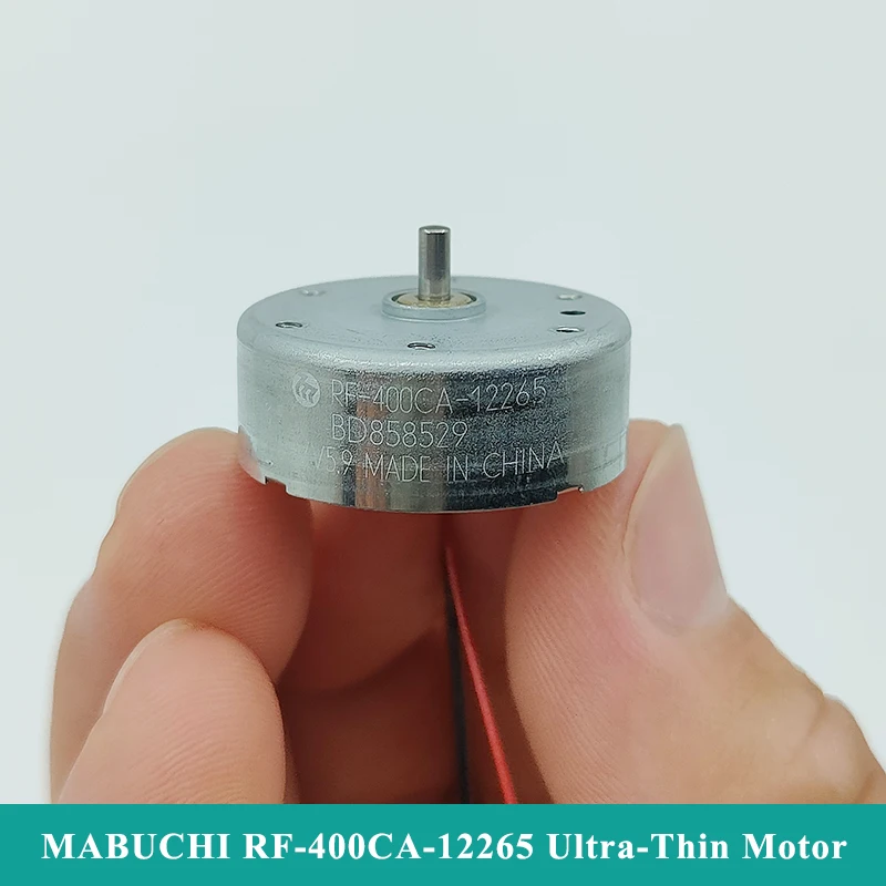 

Original Mabuchi RF-400CA-12265 D/V5.9 Spindle Motor Mini 24mm Ultra-thin Round 400 Electric Motor for Audio CD DVD Player Car