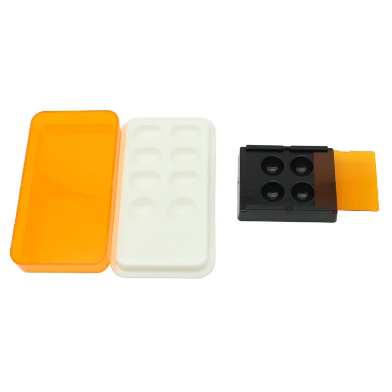 4 Holes/8 Holes Dental Veneer Storage Box Teeth Patch Shading Light Storage Case Denture Retainer Molar Boxes