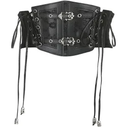 Sup-Coente Goth Waist Corset Belt for Women Gothic Punk Alt Emo Fashion
