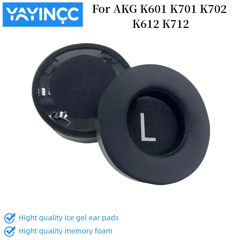 

New Arrivals1pair Ice gel Ear Pad For AKG K601 K701 K702 K612 K712 Gamer Headset Replacement Memory Earpads Foam Ear Pads Cover