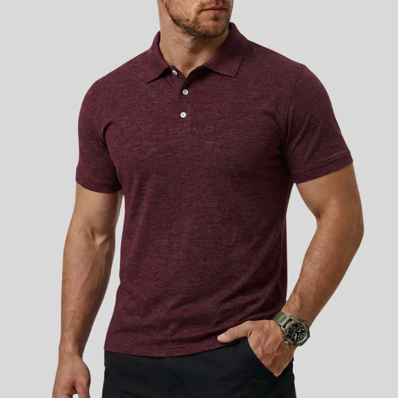 

Summer Casual New Lapel T-shirt POLO Shirt Men's Short Sleeve Tops Tees Polo Shirts