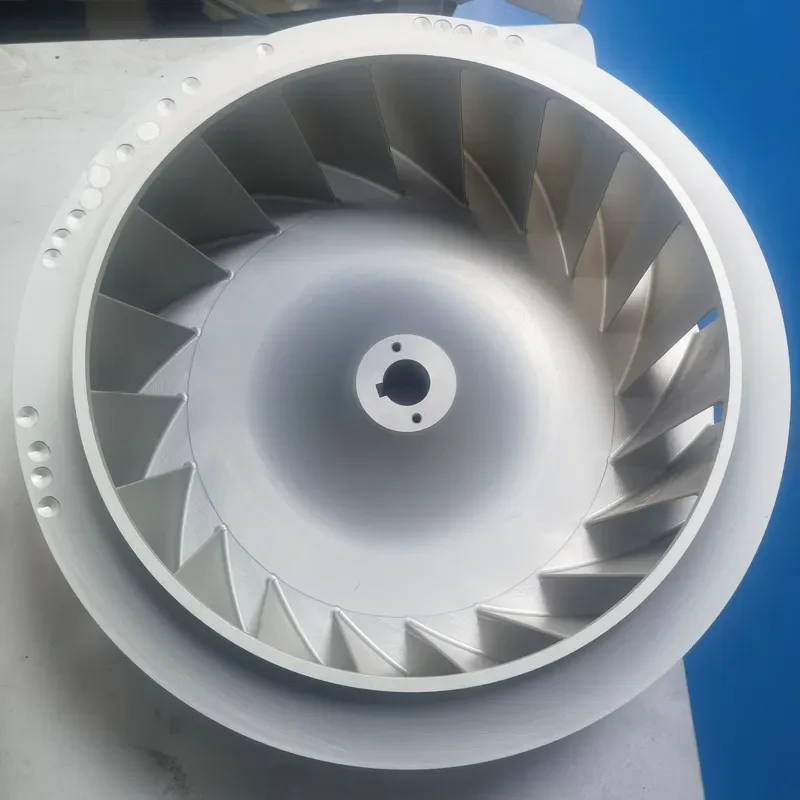 Precision 5-Axis CNC Machined Copper Alloy/Stainless Steel Impellers with Wire EDM for Engine Cooling