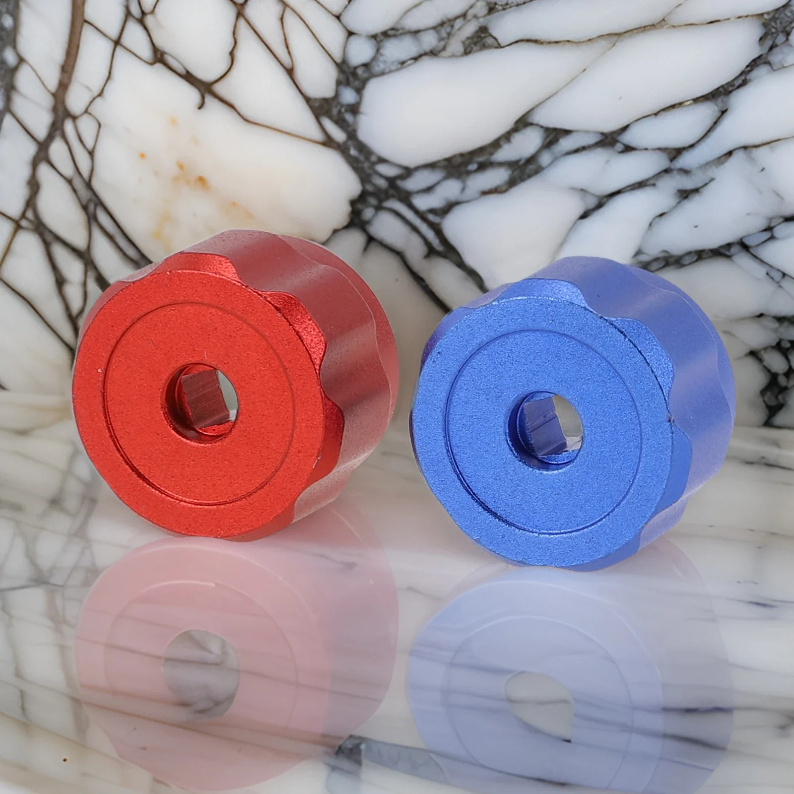 New Practical Knob Handles Faucet Handles Red + Blue Replacement Tools Air Conditioner Accessories Aluminum Alloy