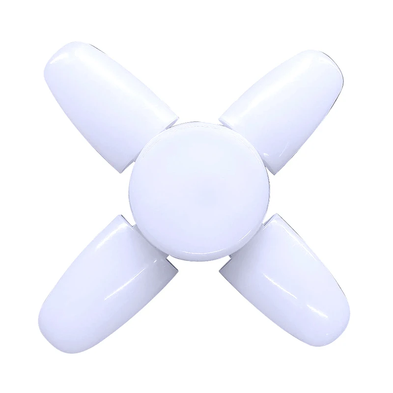 Luz LED de ahorro de energía para garaje, luz superbrillante para garaje, iluminación interior, luz plegable en forma de abanico para el hogar y la sala de estar