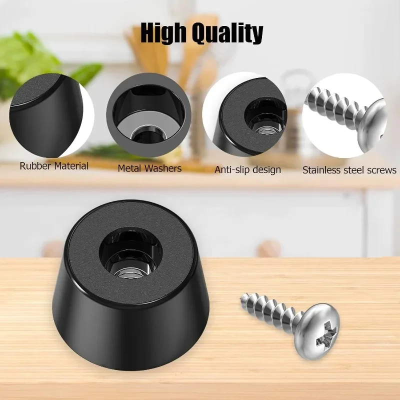 8/160 ชิ้นกรวยยางเท้าแผ่นยางนุ่มกันชนชุดสําหรับเฟอร์นิเจอร์ในครัวเรือนเครื่องใช้ไฟฟ้าและลานกลางแจ้ง