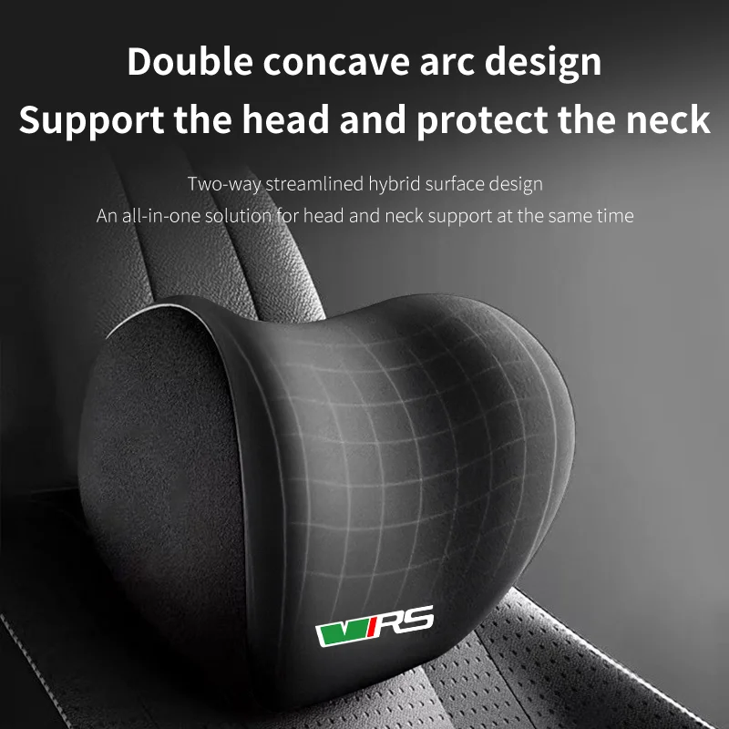 Car Headrest Neck Pillow Memory Foam Protective Lumbar Support For Skoda VRS Octavia Superb Rapid Kodiaq Karoq Fabia Kamiq