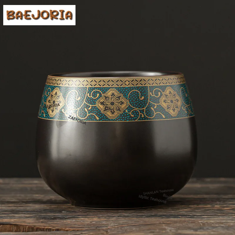 

Ancient Rhyme Gilt Jianshui Ancient Tea Wash Tea Dust Cylinder Barrel Tea Garbage Can Household Chaxi Accessories Craft Gifts