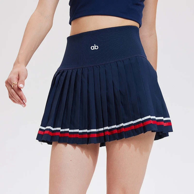 Women High Waist Pleated Skorts With Pockets Anti Exposure Quick Dry Tennis Golf Yoga Fitness Sport Skorts
