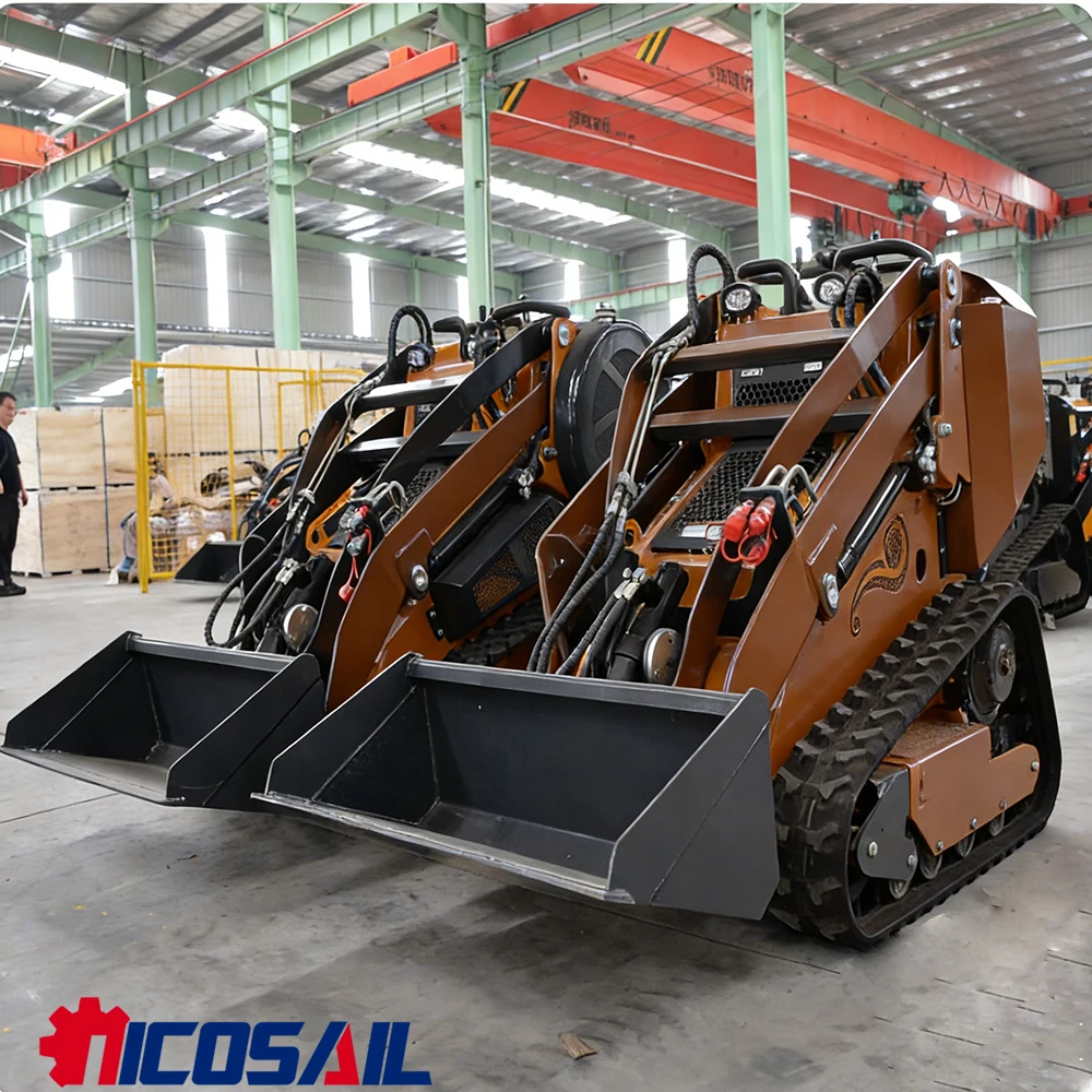 

Durable mini skid steer loader with front loading function EPA engine and high-performance skid steer loader