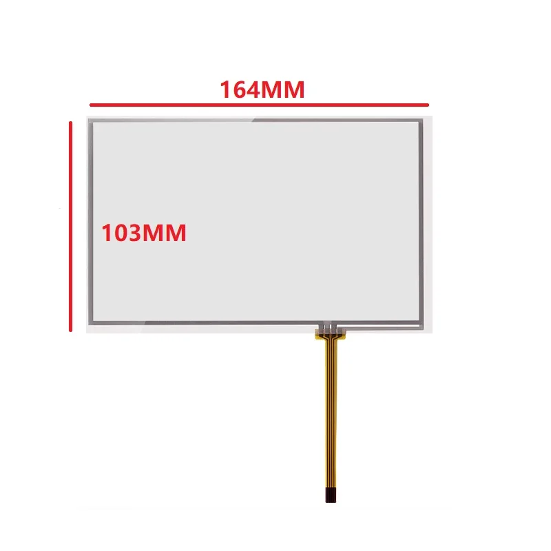 

7.1inch 4wire 163*103mm Digitizer Resistive Touch Screen Panel Sensor 163x103mm