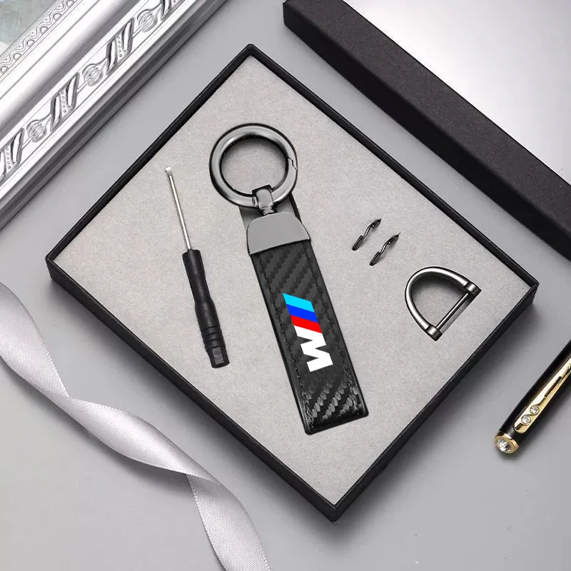 

Leather Car Logo Keychain Ring Pendant Keyring For BMW M Emblem E46 E36 E34 F10 E90 F30 E60 F30 E53 E30 E92 E87 Auto Accessories